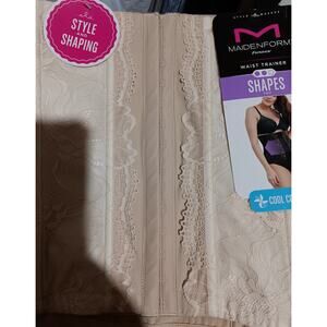 Maidenform Flexees Waist Trainer Shapes Tan NEW Firm XL Cool Comfort